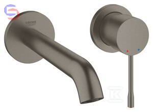 GROHE ESSENCE NEW Bateria Umywalkowa 2-otw. Brushed Hard Graphite 183mm