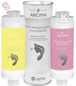 USTM AROMA Filtr prysznicowy WFSH-LEMON 0,14x0,04x0,14m 0,15kg