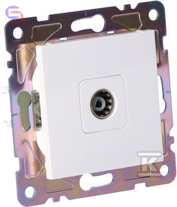 ONNLINE GAMA GAM1014W Gniazdo TV białe 165x100x33mm