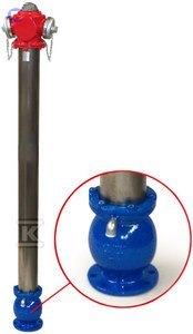 HYDRANT NADZ.2018A DN80 RD1500 SZTYWNY AEON