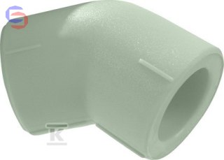 KAN-therm PP FITTINGS Kolano 45° PP-R 110 mm 0,94kg