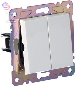 ONNLINE GAMA Łącznik podwójny biały 0,165x0,105x0,046m