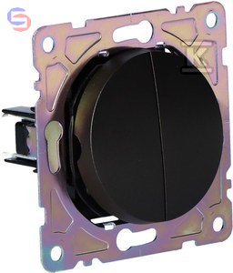 ONNLINE BETA Łącznik podwójny schodowy czarny 0.17x0.11x0.05m