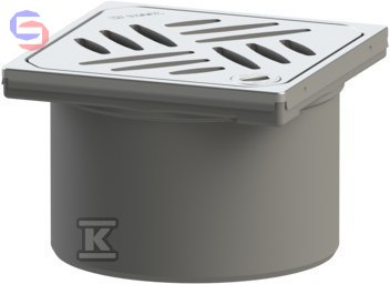 KESSEL Nasada ABS kratka szczelinowa 120x120mm system 125