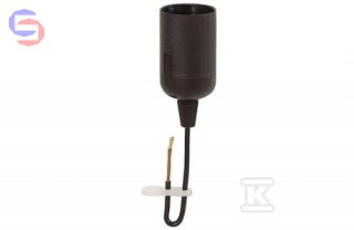 ONNLINE Oprawka E27-6 termoplastyczna czarna z przewodem 0,037x0,045x0,131m