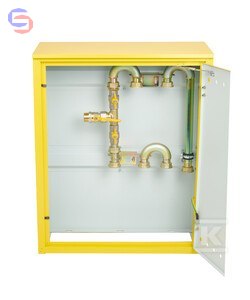 WEBA PRP-2 Gazowy Punkt Redukcyjno-Pomiarowy G4 Metalowy Pion 700x850x250 Żółty