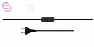 ONNLINE PRZE.PRZY.2X0,75 2M Czarny z Wyłącznikiem