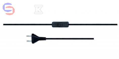 ONNLINE PRZE.PRZY.2X0,75 2M Czarny z Wyłącznikiem