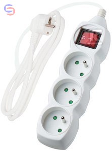 ONNLINE Przedłużacz 3 gniazda z wyłącznikiem 5m biały