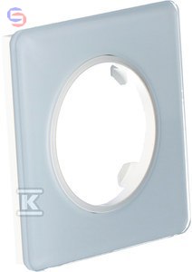 ONNLINE BETA RAM.1-KR Ramka szklana biała 110x92x15mm