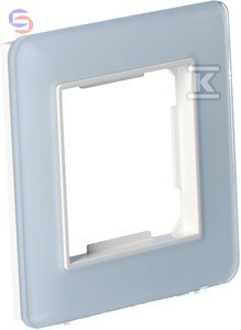 ONNLINE GAMA RAM.1-KR Szklana Ramka Biała 110x92x15mm