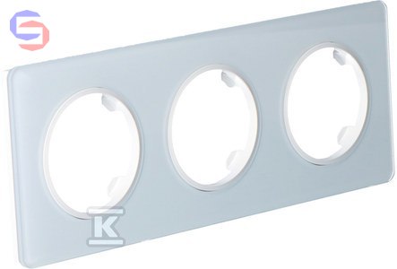 ONNLINE BETA RAM.3-KR. Ramka potrójna szklana biała 250x92x15mm