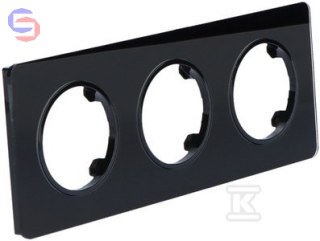 ONNLINE BETA RAM.3-KR Ramka potrójna szklana czarna 250x92x15mm