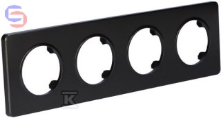 ONNLINE BETA RAM.4-KR Ramka poczwórna czarna 0.365x0.1x0.015m