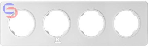 ONNLINE BETA RAM.4-KR. Ramka szklana biała 0.02x0.09x0.33m