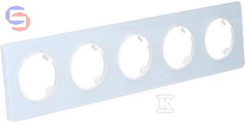 ONNLINE BETA RAM.5-KR. Ramka szklana biała 0.395x0.092x0.015m