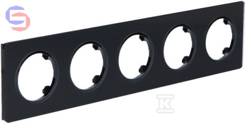 ONNLINE BETA RAM.5-KR. Ramka szklana czarna 5-krotna 395x92x15mm