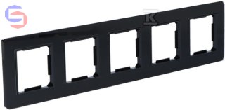 ONNLINE GAMA RAM.5-KR. Ramka 5-krotna szklana czarna 395x92x15mm