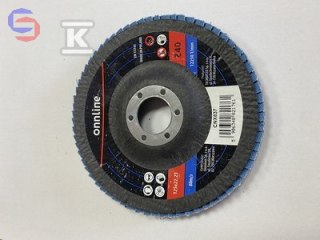 ONNLINE Ściernica lamelowa 125x22 mm Gr.40 Stal/Inox