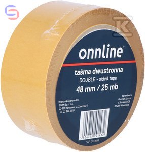 ONNLINE Taśma dwustronna 48mm x 25m 0,16kg