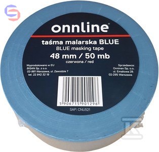 ONNLINE Taśma malarska BLUE 48mm x 50m 0,12kg