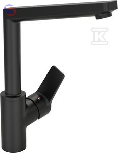 ORAS TWISTA Bateria zlewozmywakowa stojąca czarna matowa 209mm