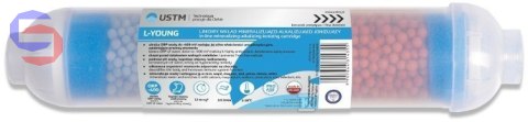 USTM L-YOUNG-Q Wkład odwróconej osmozy alkalizująco-jonizująco-mineralizujący 80x40x80mm 0.36kg