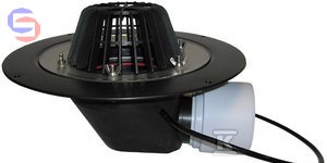 HL WPUST DACHOWY HL64.1 DN75/110 podgrzewany 10-30W 230V żeliwo 137x137mm