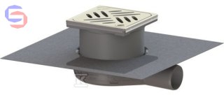 KESSEL ULTRAFLAT 54 DN 50 Wpust z nasadką 672g 245x200x121mm