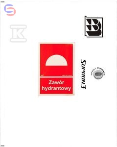 SUPRON3 Zawór hydrantowy ZH-52 z szafką 400 biały RAL9003