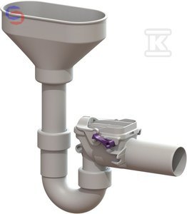 KESSEL STAUFIX Zawór zwrotny 2-klapowy DN50 0,31x0,11x0,30m