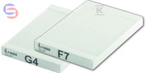 KERMI Zestaw filtrów G4/F7 DX4-6E 275x245x25mm 0.5kg