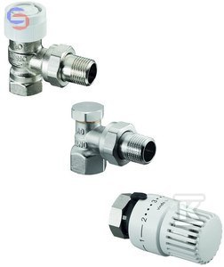 OVENTROP Zestaw termostatyczny kątowy DN15 Vindo TH+AV9+Combi