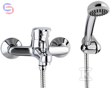 VALVEX LOGIC Bateria wannowa ścienna 0.22x0.17x0.14m 1.46kg