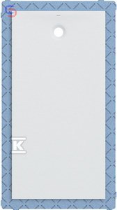 Geberit Olona Brodzik prostokątny akrylowy 170x80 cm biały
