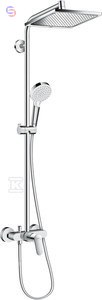 HANSGROHE CROMETTA E 240 1JET ZESTAW PRYSZNICOWY 6.1kg