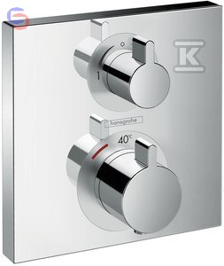 ECOSTAT SQUARE BATERIA TER.2 ODBI.PODT.EL.ZE HANSGROHE