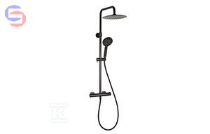 VALVEX Diya Black Kolumna prysznicowa z baterią termostatyczną Estill 0.86x0.39x0.07m 5.66kg