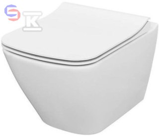 CERSANIT CITY SQUARE Miska WC wisząca bezkołnierzowa 0.35x0.36x0.51m 28kg