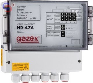 GAZEX MD-4.ZA Moduł sterujący 4 wejścia 12V 1,5kg