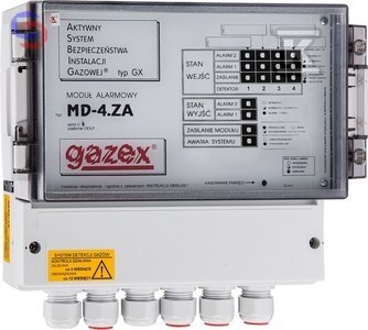 GAZEX MD-4.ZA Moduł sterujący 4 wejścia 12V 1,5kg
