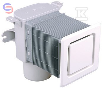 HL Napowietrzacz podtynkowy HL905N DN50/75 biały antyzapachowy