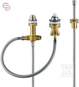 HANSGROHE Podstawowy zestaw 3-otworowej baterii brzegowej wanny 13439180