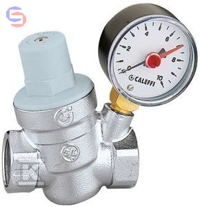 CALEFFI Reduktor ciśnienia skośny 1/2" z manometrem 0,45kg