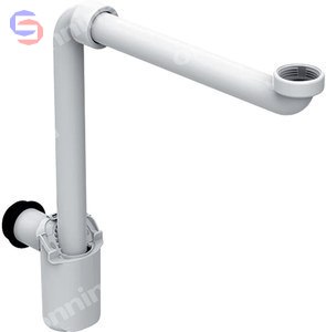 Geberit Syfon Umywalkowy D32 Biały 0.323kg 0.08x0.16x0.33m