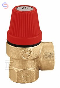 CALEFFI Zawór bezpieczeństwa 1/2" GW 6 bar stal 0,136kg