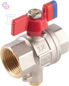 FERRO F-POWER Zawór kulowy mosiężny 1/2" GW/W z motylkiem KFPMT1