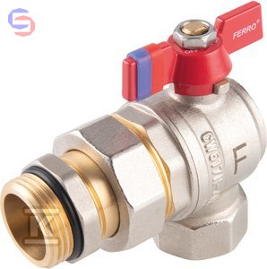 ZAWÓR KULOWY  F-POWER, 1"GW/Z-ŚRUBUNEK MOT. FERRO