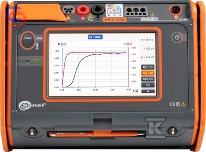 SONEL MPI-536 Miernik parametrów instalacji elektrycznych 7.86kg 0.19x0.32x0.5m