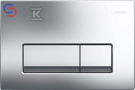 Geberit Delta50 Przycisk Przedni Chrom Błyszczący 0.172x0.046x0.298m 0.4kg